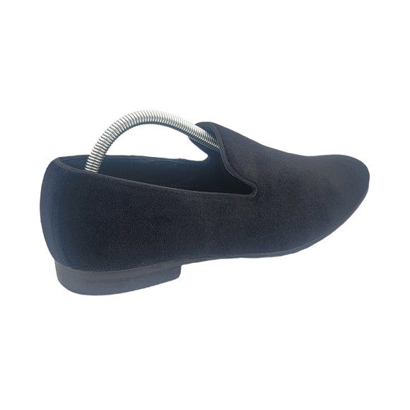 Steve Madden Mens Laight Slip On Loafer w Satin Lining Black Velvet Size 9 US